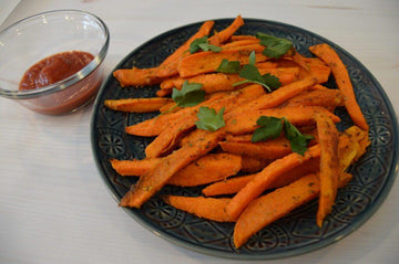 Sweet Potato Fries With Tahini Dipping Sauce - savorstreet