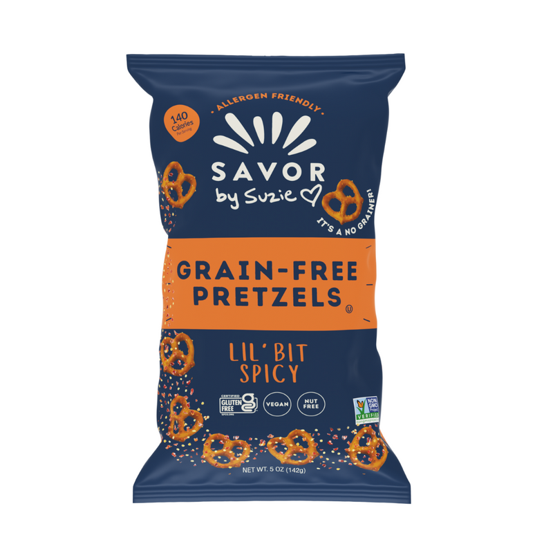 Lil Bit Spicy Grain Free Pretzels - Full Size Bag 5 oz - featured image 1