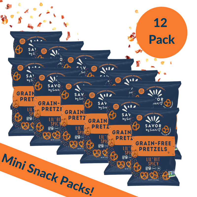 Mini Bag Lil' Bit Spicy Grain Free Pretzels (12 Pack) - featured image 2