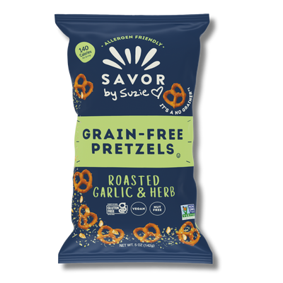 Roasted Garlic & Herb Grain Free Pretzels