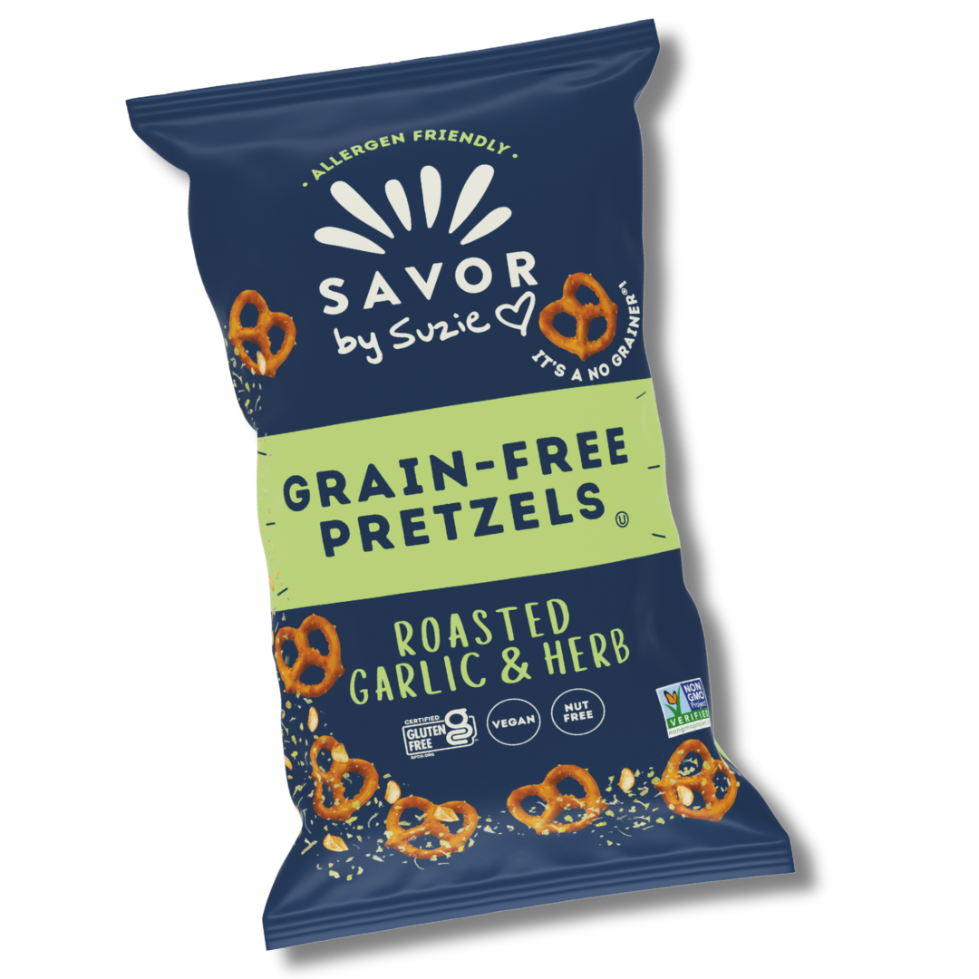 Roasted Garlic & Herb Grain Free Pretzels
