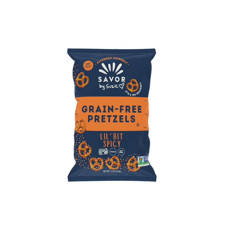 Lil Bit Spicy Grain Free Pretzels - Mini Bag 1.5 oz - featured image 1