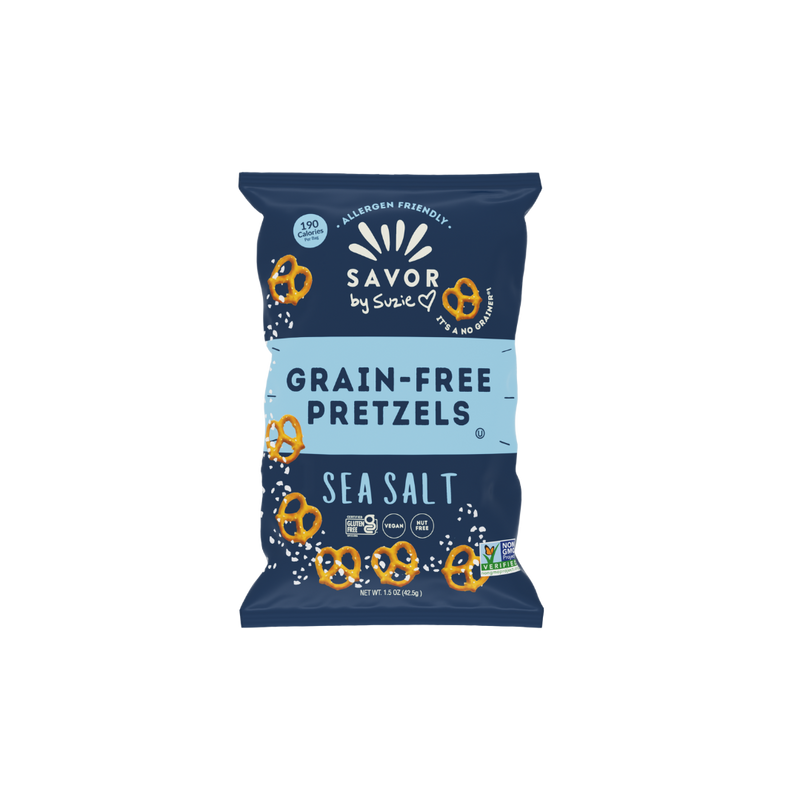Sea Salt Grain Free Pretzels - Mini Bag 1.5 oz - featured image 1