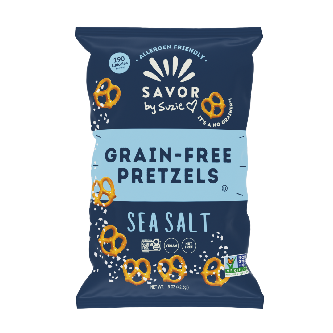 Mini Bag Sea Salt Grain Free Pretzels - Single
