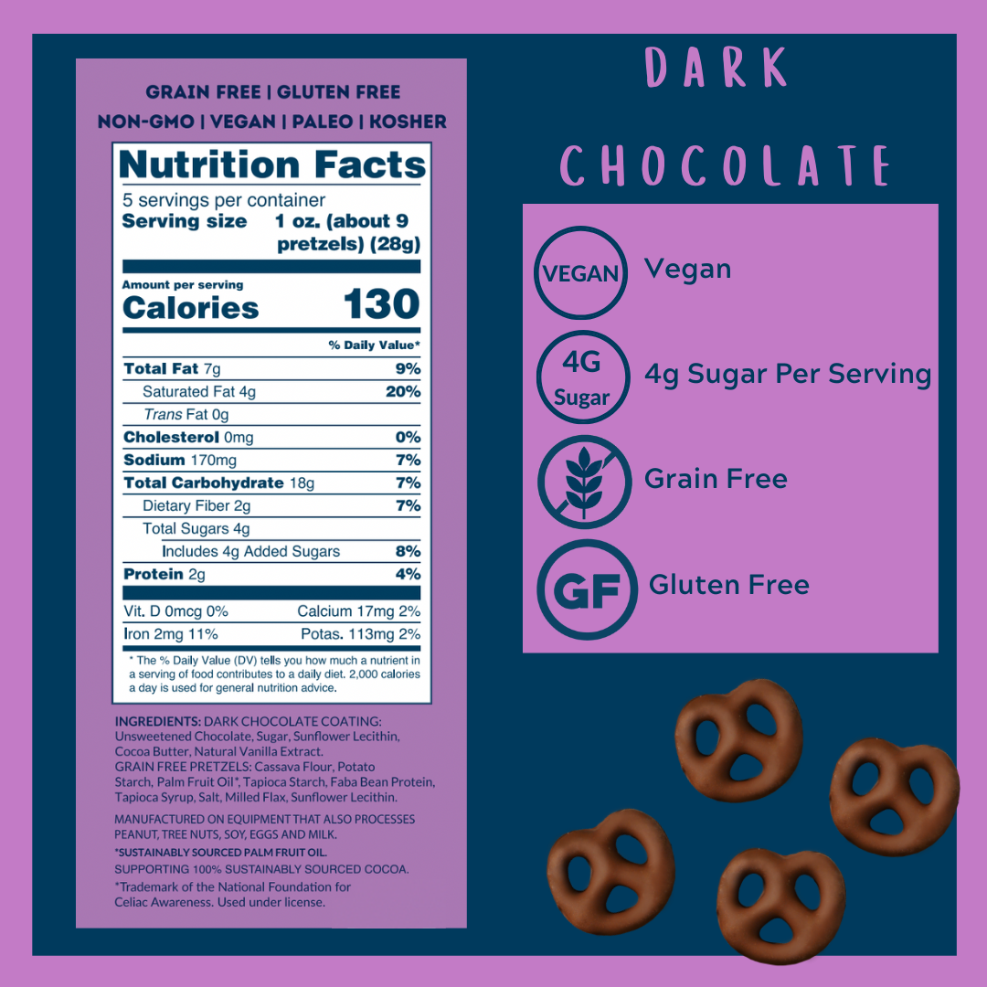 Dark Chocolate Grain Free Pretzels